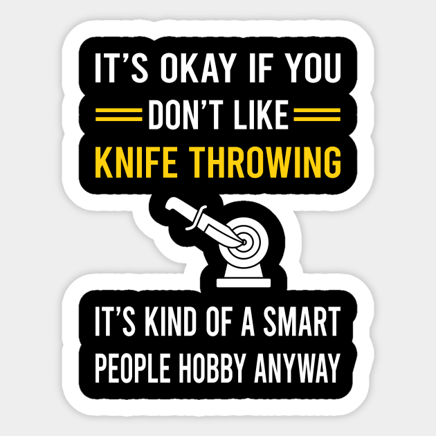 Smart People Hobby Knife Throwing Knives Sticker by Good Day